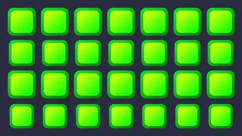 Green Grid Matrix Stock Footage 335633099