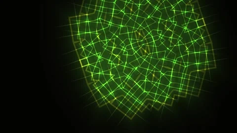 Green grid network connections technology. Stock Footage 334885208