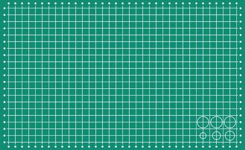 Green Grid Paper Texture Vector with Square Pattern on White Background 스톡 일러스트