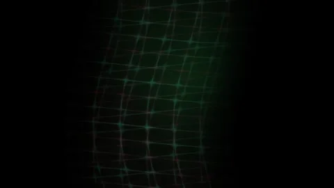 Green Grid Pattern on Black Background. Stock Footage 340032216