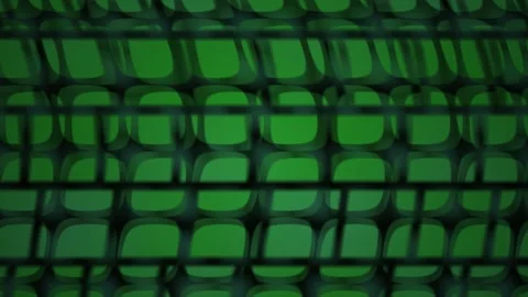 Green grid pattern with black lines and squares. Stock Footage 335961444