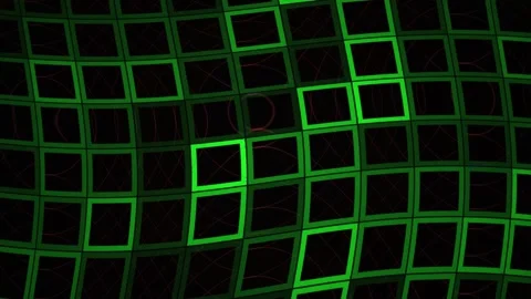 Green grid pattern with squares. Stock Footage 334885220