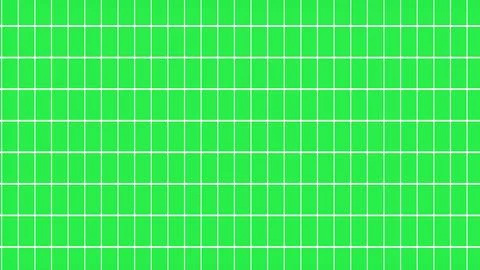 Green grid pattern with white lines on a solid background Illustrazione stock