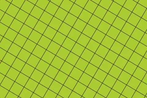 Green grid pattern with yellow lines on fabric surface Stock Illustration