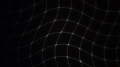 Green Grid Wave Motion on Dark Background for Abstract Technology Concept Stock Footage 343719050