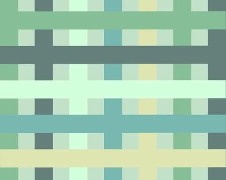 Green grid on white background. pastel mosaic in geometric style with gradient. Stock Illustration
