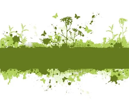 Green grunge background Stock Illustration