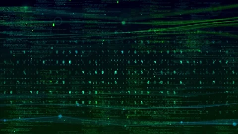 Green Hacker Programming Code Cyber Security Background 스톡 동영상 341350603
