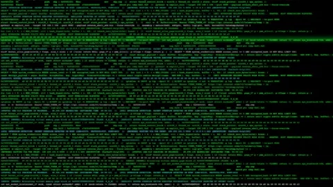 Green Hacker Source Code Scrolling Terminal Exploit Script Background Animation. Видео 346837129