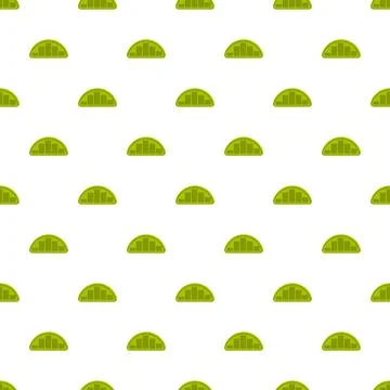 Green half circle equalizer seamless pattern Stock Illustration