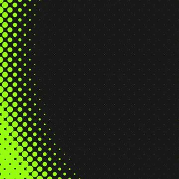 Green halftone dot pattern background template - vector illustration Stock Illustration