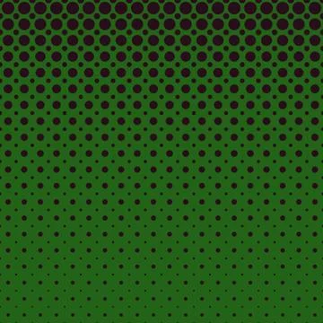 Green halftone dot pattern background - repeating vector illustration Stock Illustration