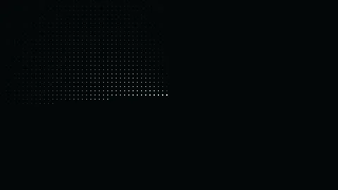 Green halftone dot pattern moving across a black background Stock Footage 335875427
