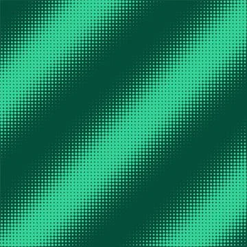 Green halftone dot pattern vector abstract background with diagonal texture.. Stock Illustration