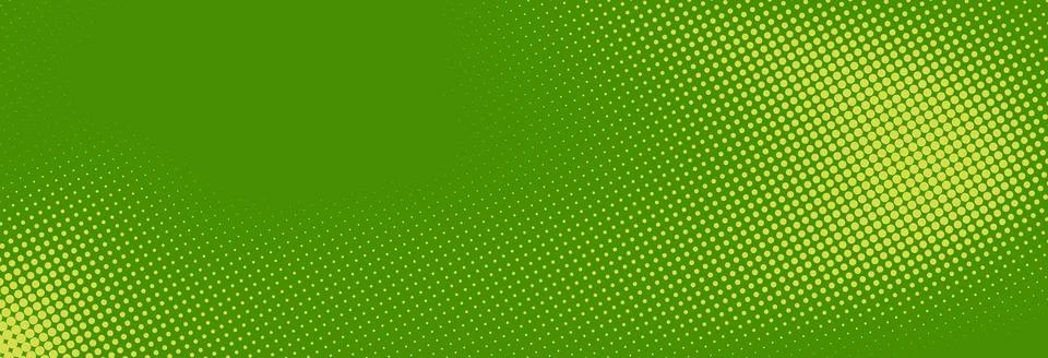 Green halftone pattern. Retro comic gradient background. Greenish pixelated Illustrazione stock