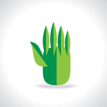 Green hand Stock Illustration