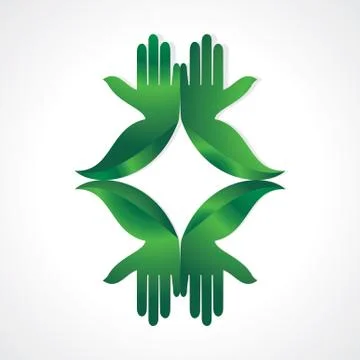Green hand Stock Illustration