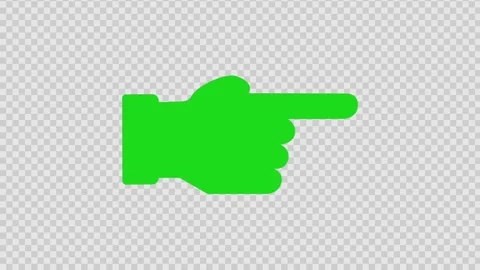 Green hand pointer, website navigation icon Stock Footage 337617651