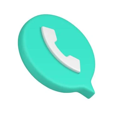 Green handset quick tips user interface application voice call center custome Stock Illustration