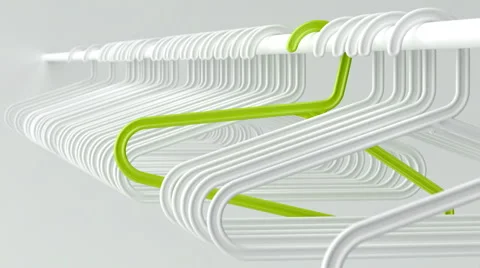 Green Hanger Stock Footage 1075776