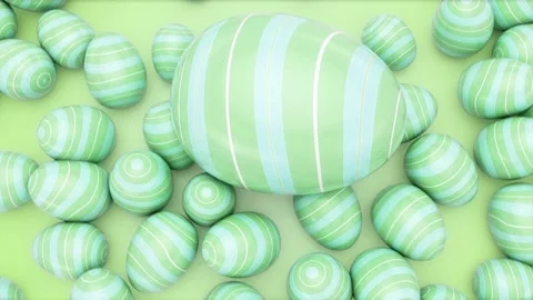 Green Happy Easter Background Stock Footage 269307576