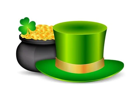 Green hat Stock Illustration