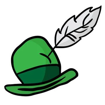 Green hat Stock Illustration