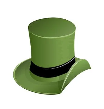 Green hat in saint patricks day Stock Illustration