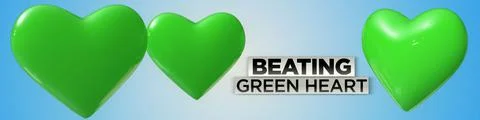 Green Heart 3D Model