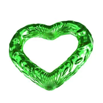 Green heart Stock Illustration