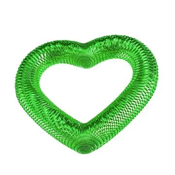 Green heart Illustrazione stock