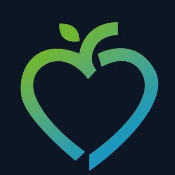 Green heart logo vector design template Stock Illustration