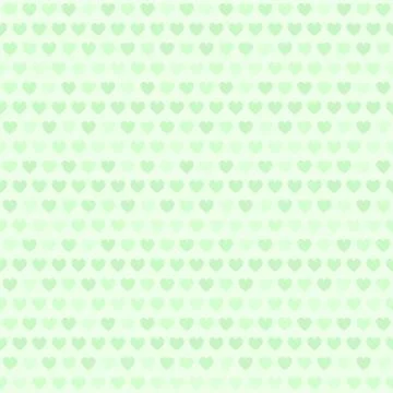 Green heart pattern. Seamless vector Stock Illustration