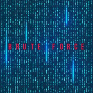 Green hexadecimal computer code. Abstract matrix background. Hacker attack. G Stock Illustration