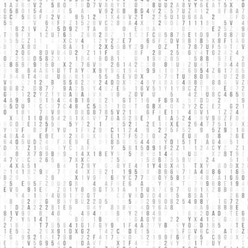 Green hexadecimal computer code. Abstract matrix background. Hacker attack. G Stock Illustration