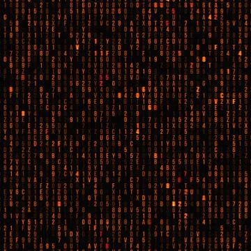 Green hexadecimal computer code. Abstract matrix background. Hacker attack. G Stock Illustration