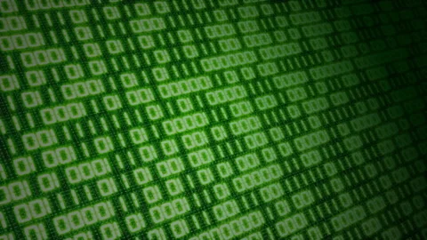 Green hexadecimal motion big data digital code pattern texture flow in mainframe Stock Footage 171769629