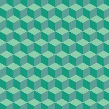 Green hexagon Stock Illustration