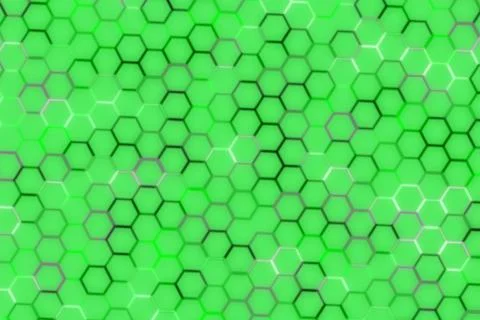Green hexagon pattern with abstract background design 스톡 일러스트