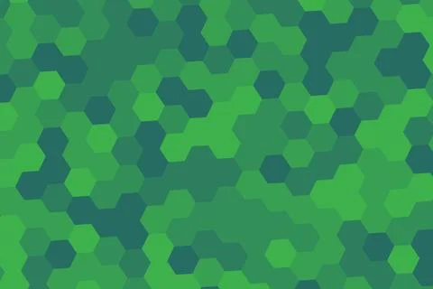 Green hexagon pattern background with geometric shapes 스톡 일러스트