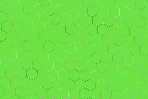 Green hexagon pattern background with geometric shapes Stock Illustration