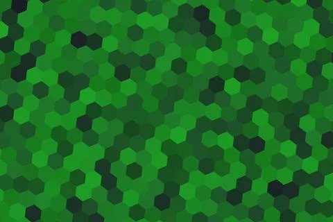 Green hexagon pattern background with geometric shapes Stock Illustration