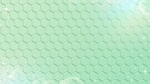 Green hexagon pattern background. Stockillustratie