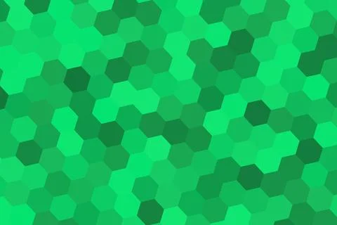 Green hexagon pattern background for technology design Stock Illustration