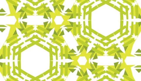 Green hexagon pattern Stock Illustration