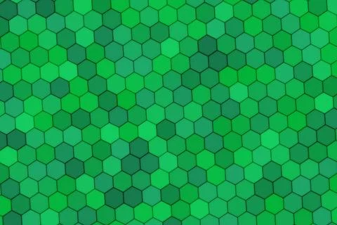 Green hexagon pattern with shades for background use 库存插图