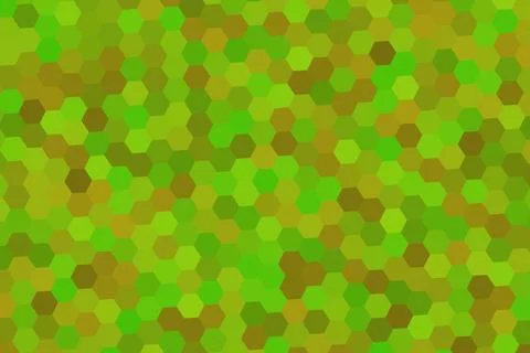 Green hexagon pattern with various shades for backgrounds Stock Illustration