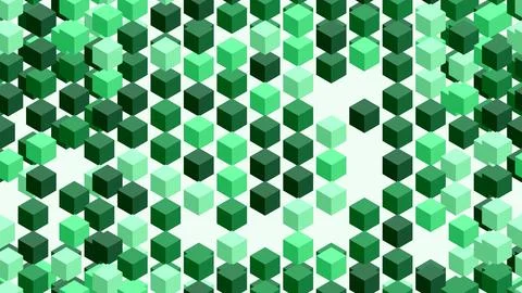Green Hexagonal Pattern Background Design Element. Stock Illustration
