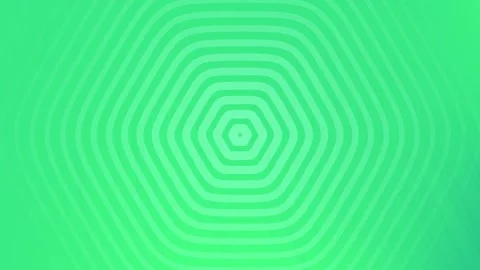 Green Hexagonal Wave Pattern Background Loop Animation. Stock Footage 286775241