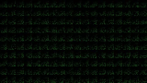 Green hi-tech circular dots half tone futuristic geometrical background Stock Footage 307517214